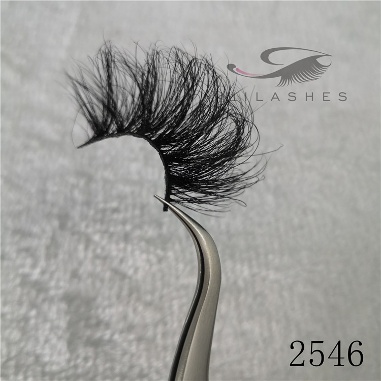 Wholesale real mink 25mm eyelashes false mink lashes A-46